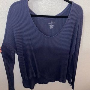 American Eagle Soft & Sexy Ribbed Long Sleeve